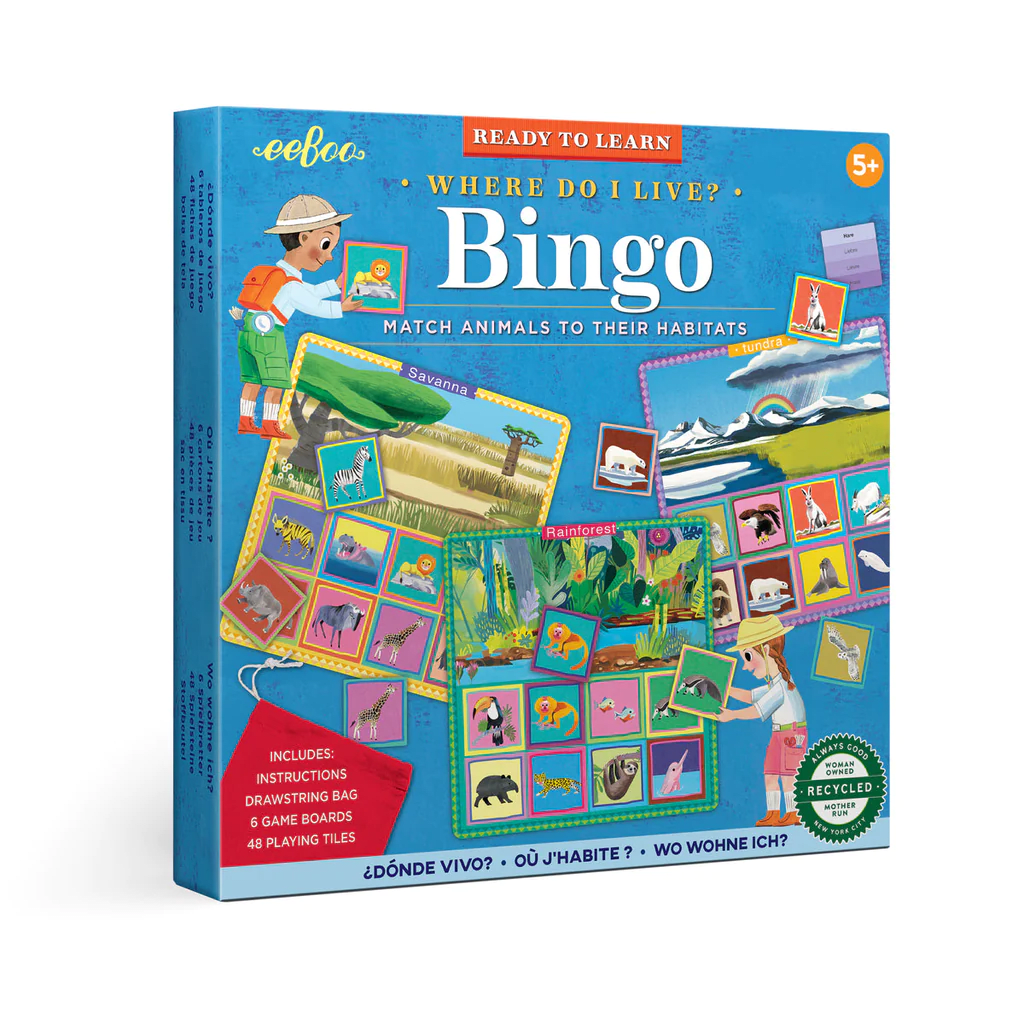 Juego Bingo Hábitat - Eeboo 4