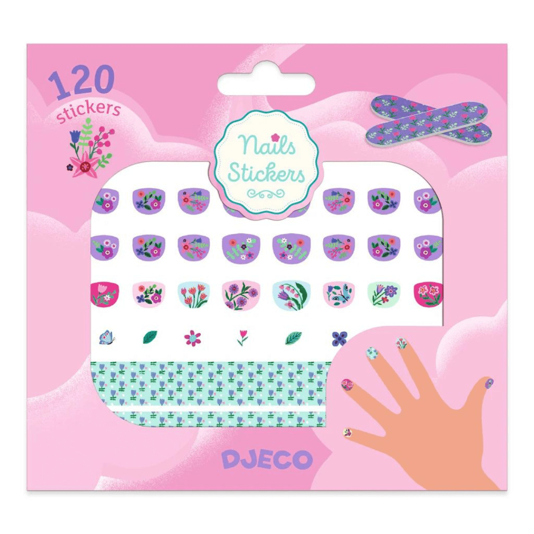 Uñas Stickers Pequeñas Flores - Djeco 2