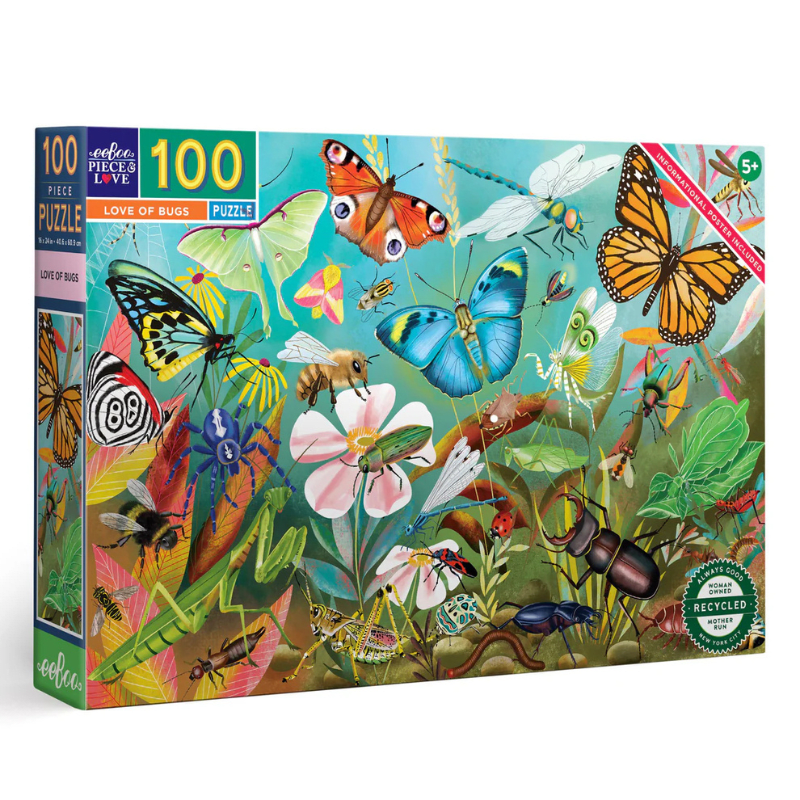 Puzzle 100 Piezas Insectos - Eeboo 5