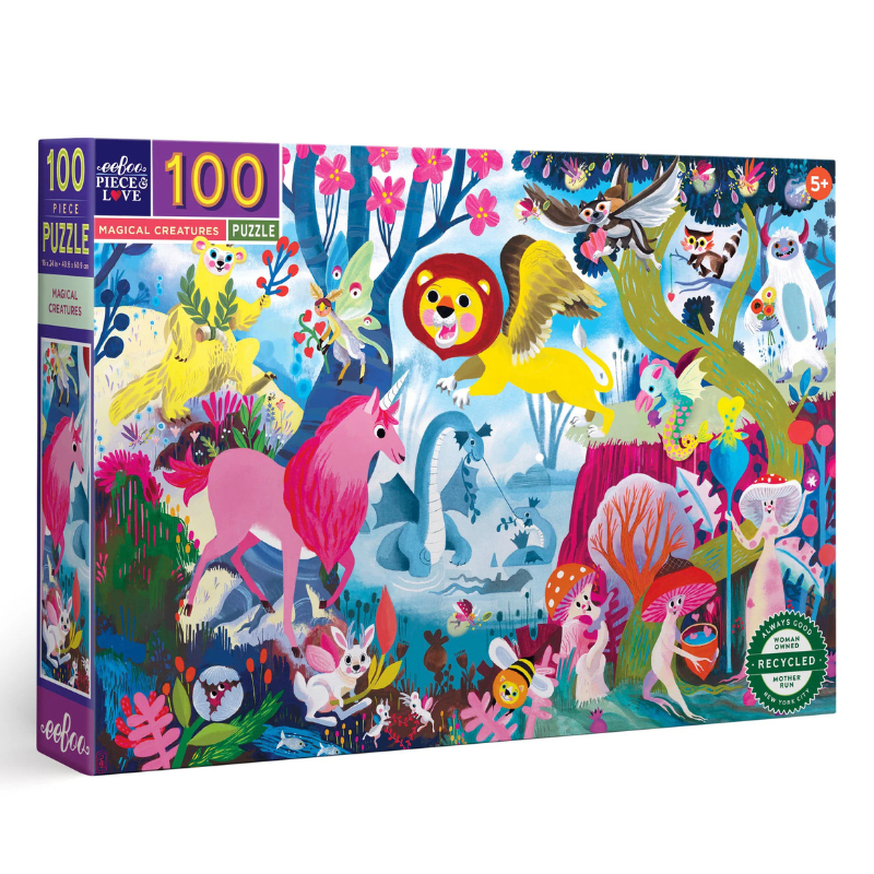 Puzzle 100 Piezas Criaturas Mágicas - Eeboo 5
