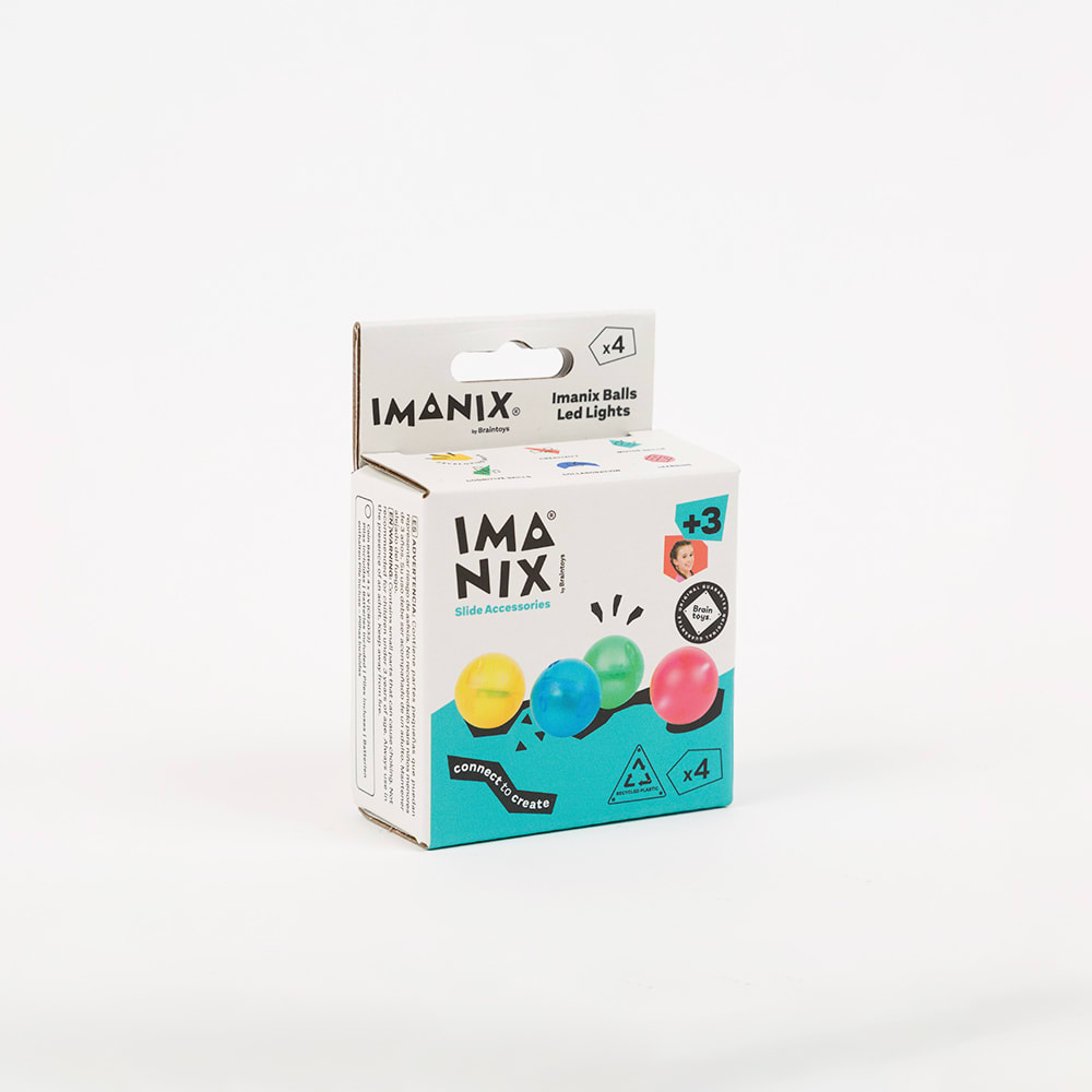 Pelotas led Imanix set 4 piezas - Braintoys 4