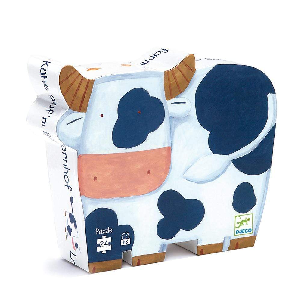 Puzzle Silueta Vaca 24 Piezas - Djeco 2