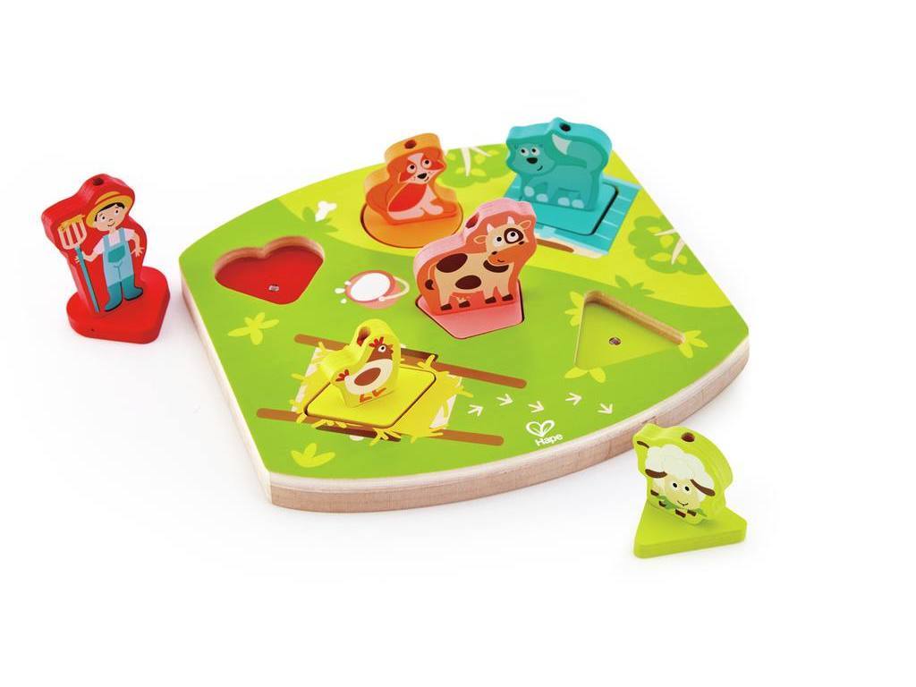 Juguete de Encaje con Sonido La Granja - Hape 1