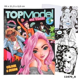 Libro para Colorear Diseño - Top Model 1