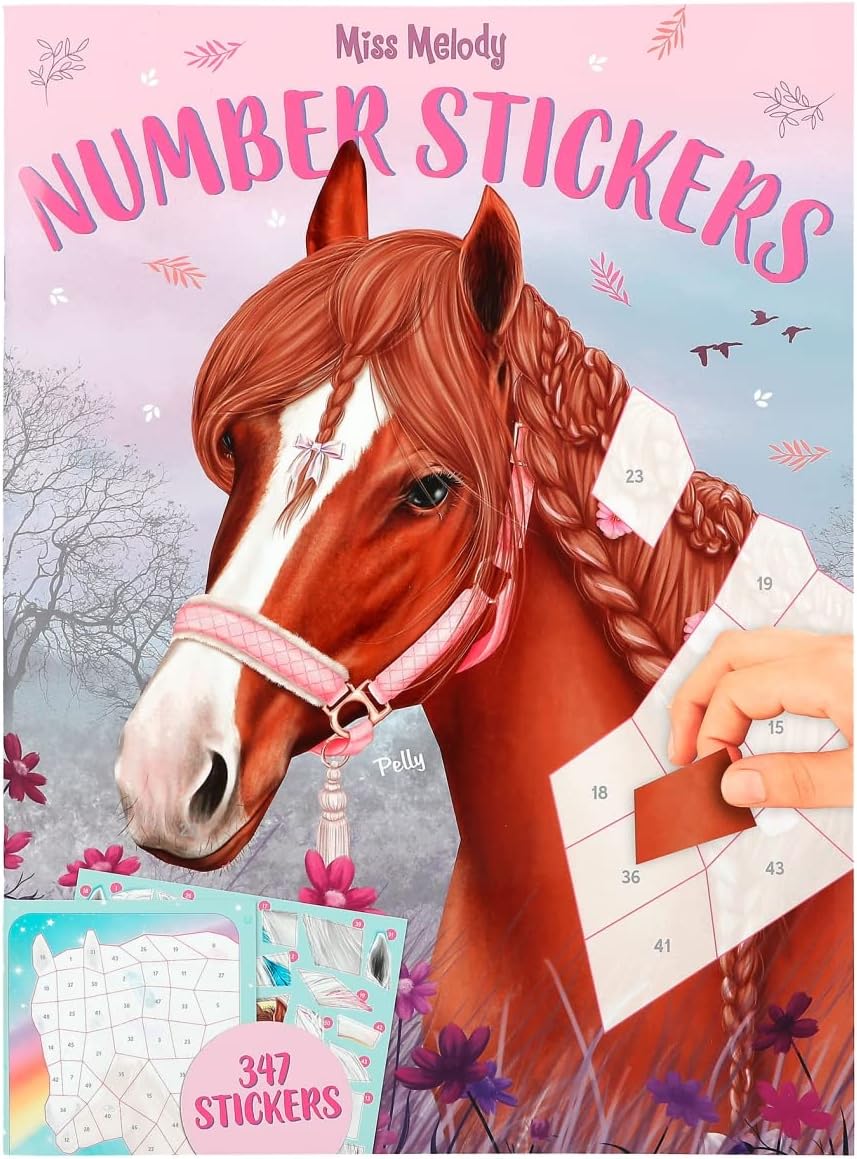 Cuaderno de Sticker por números Caballos -  Top Model 3