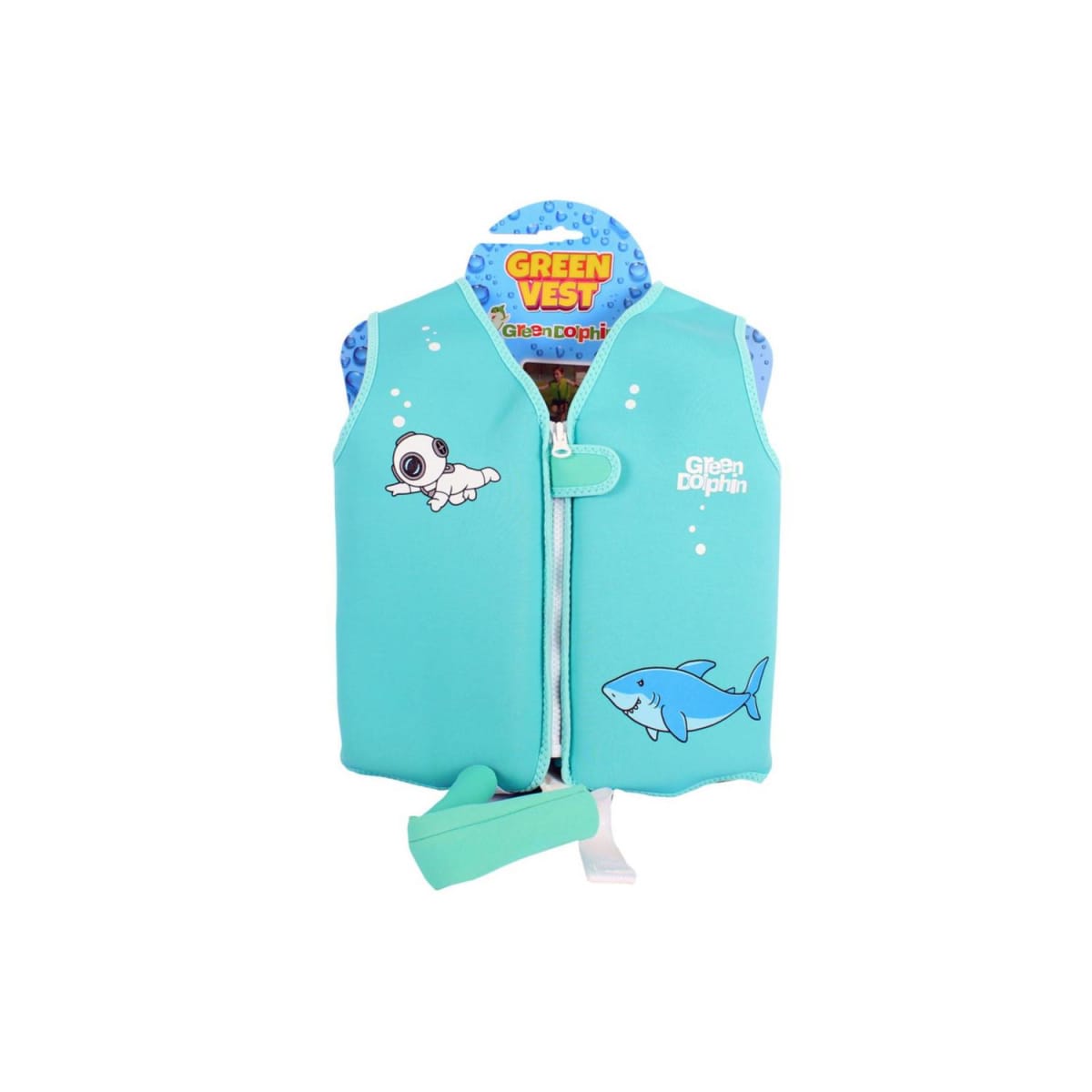 Chaleco Flotador Infantil Tiburón Celeste - Green Dolphin 1