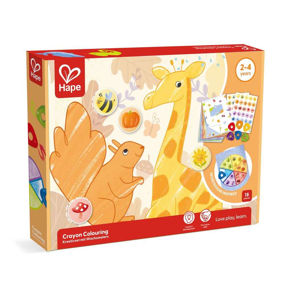 Set para pintar Crayones y Stickers - Hape 1