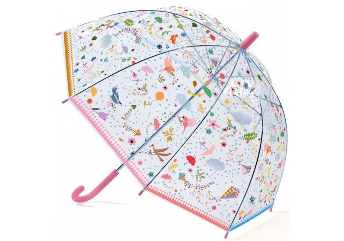 Paraguas Transparente Pajaritos - Djeco 2