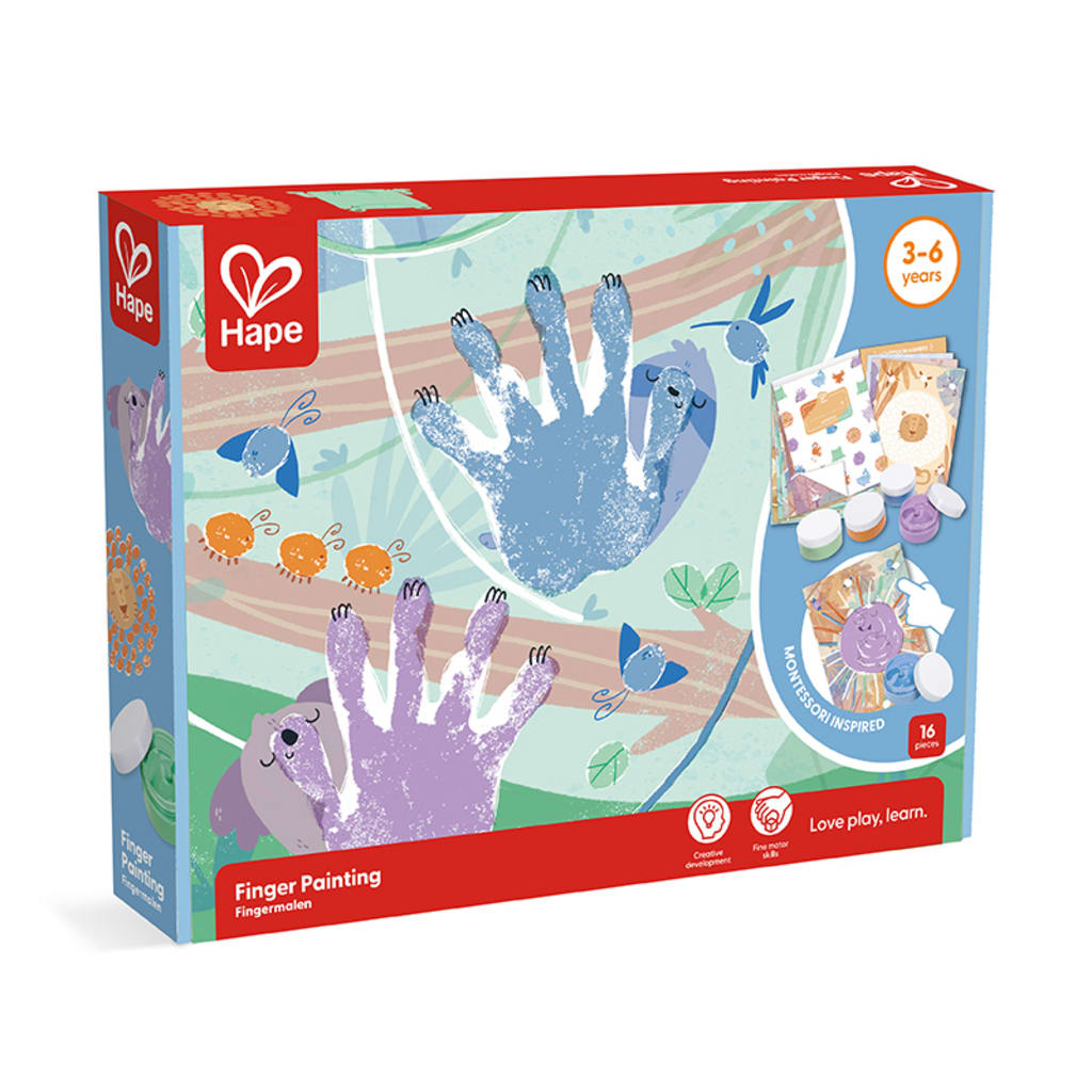 Set para pintar Pintura de Dedos - Hape 1