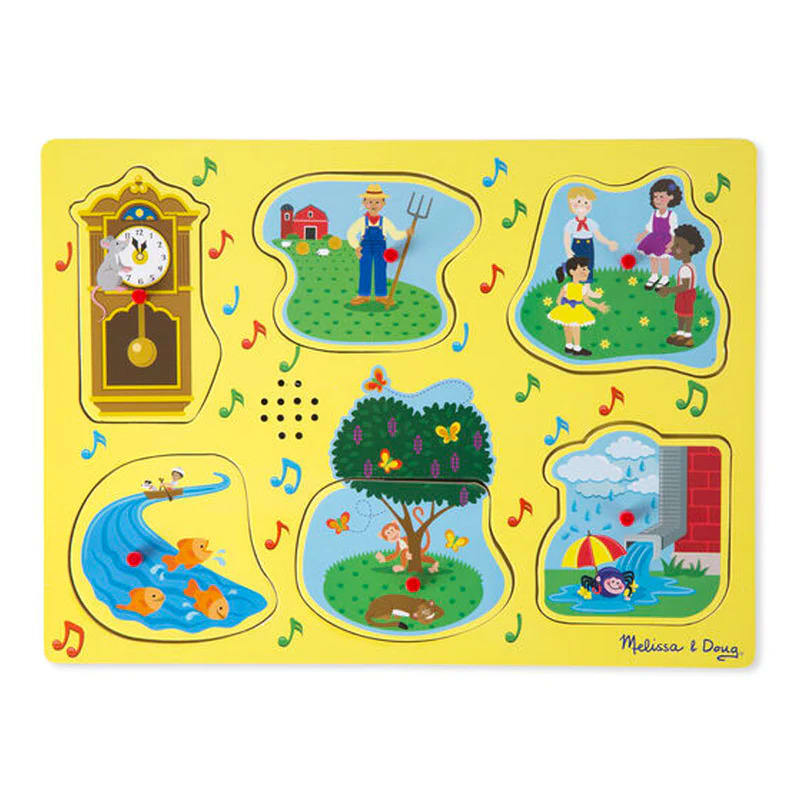 Juguete de Encaje con Sonido Canciones Infantiles II - Melissa and Doug 1