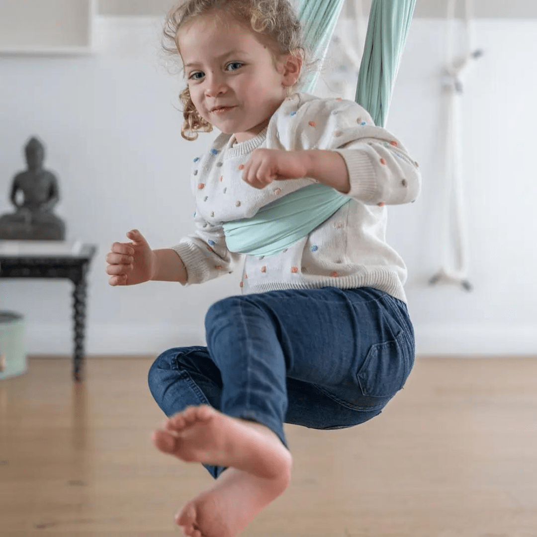 Columpio sensorial doble tela verde nilo - FocuSwing 6