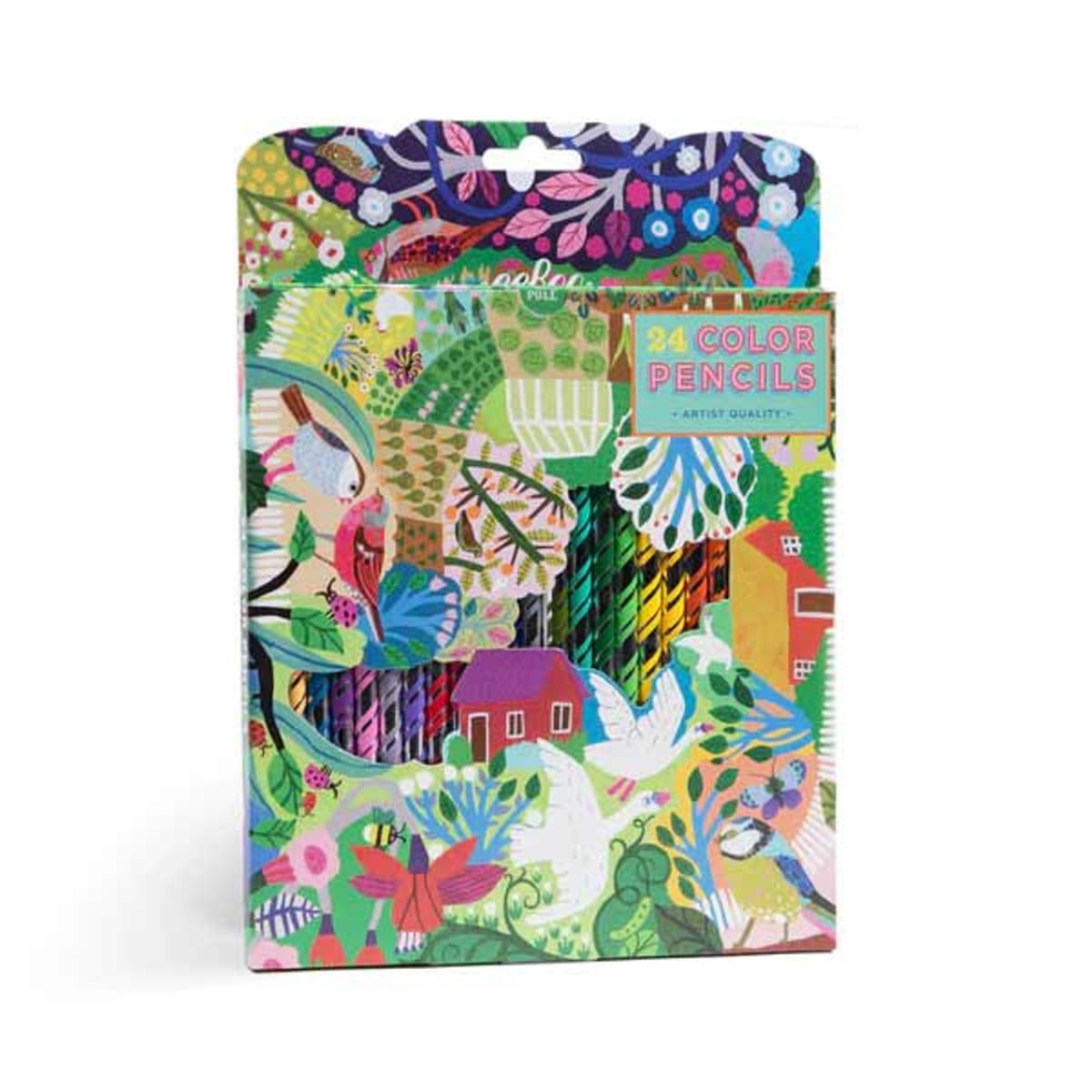 Caja 24 lápices Jardín Abundante - Eeboo 2