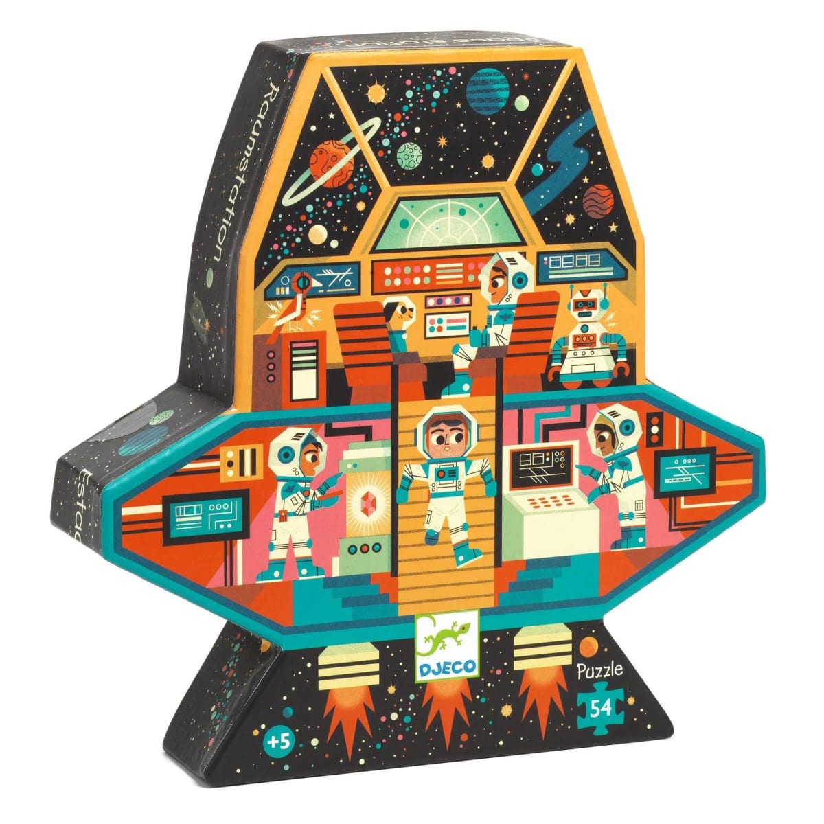 Puzzle Silueta Estación Espacial 54 Piezas - Djeco 1