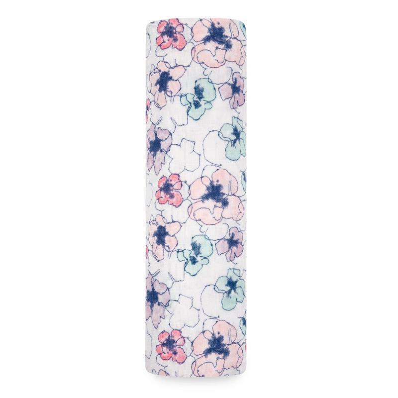 Manta Swaddle Muselina Flora - Aden Anais 4