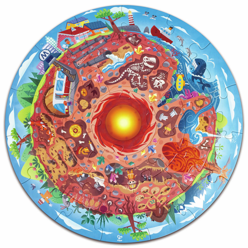 Puzzle Mundo Subterráneo - Hape 1