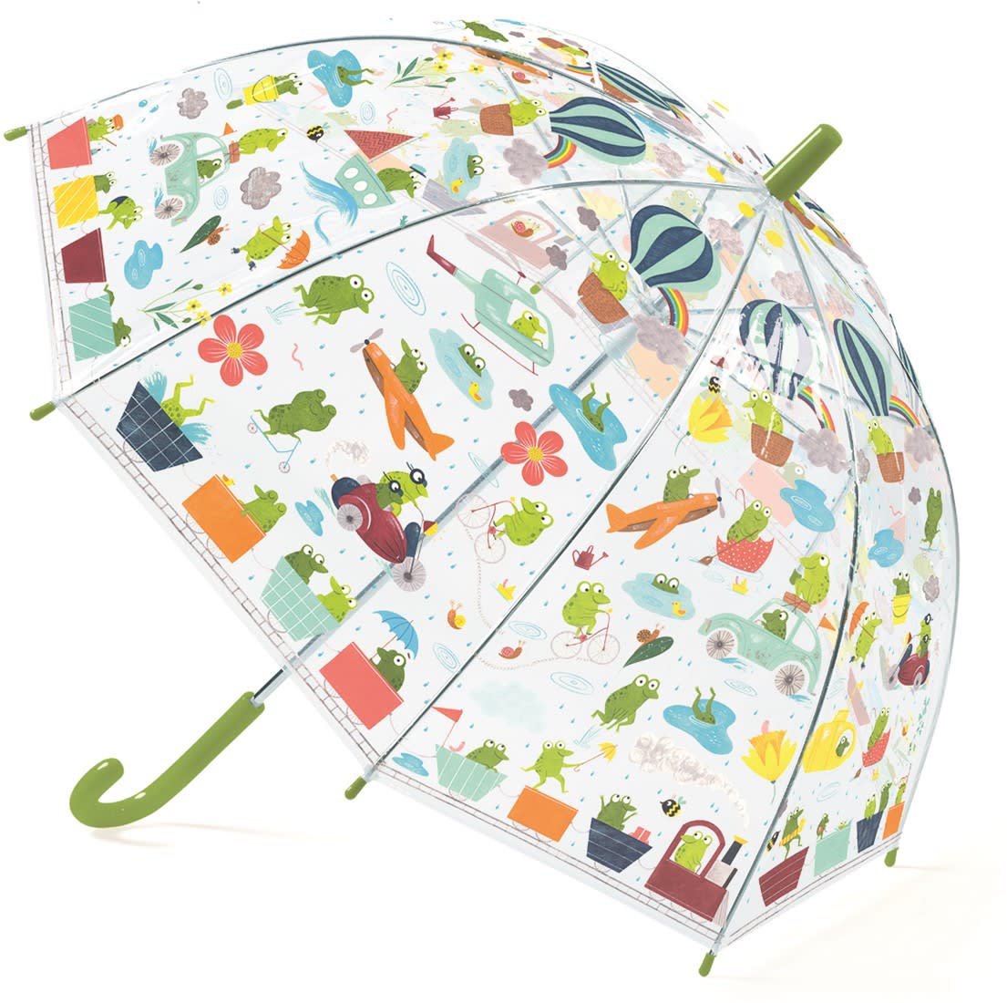 Paraguas Transparente Froglets - Djeco 3