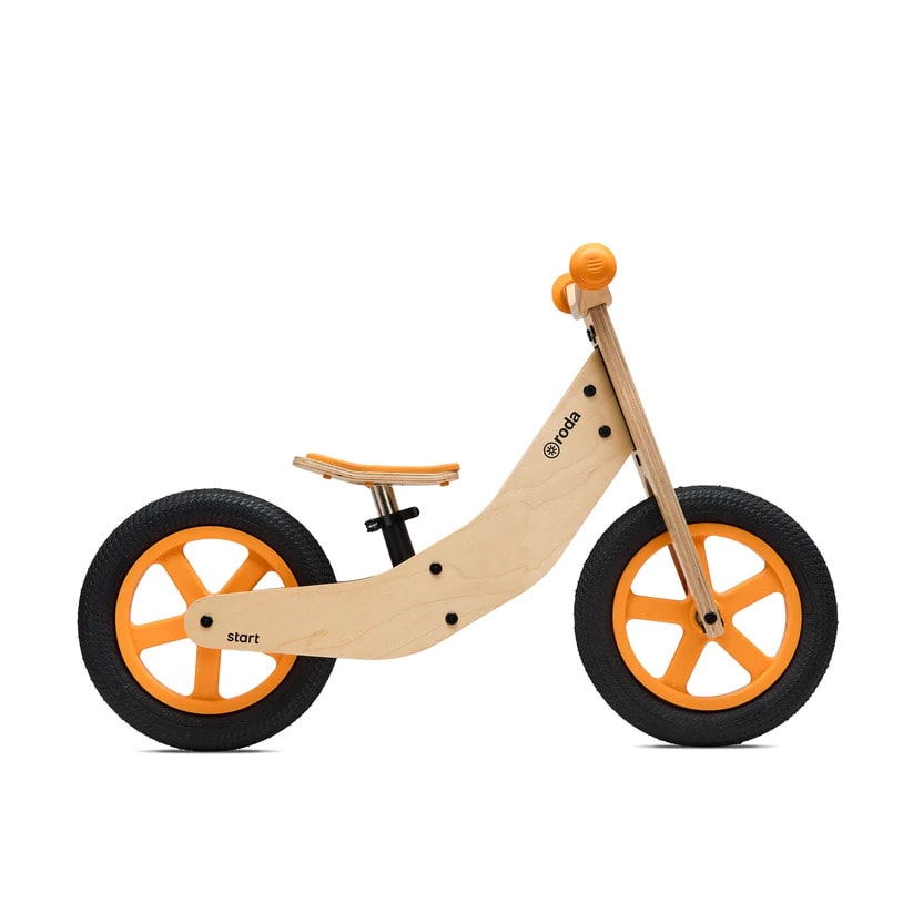 Bicicleta de Equilibrio Madera Naranjo - Roda 5