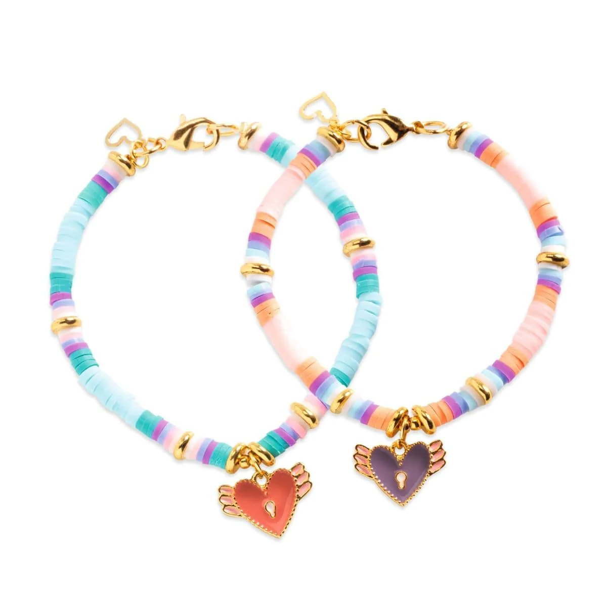 Hazlo Tu Mismo Pulseras Duo Corazon Heishi - Djeco 1