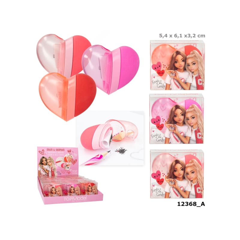 Goma de Borrar y Sacapuntas 2 en 1 - Top Model 1