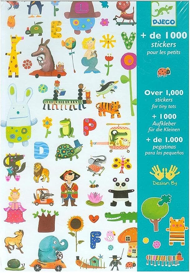 Set 1000 Stickers Niños - Djeco 1