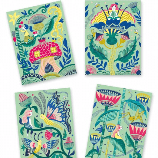 Láminas para Raspar Mariposa - Djeco2