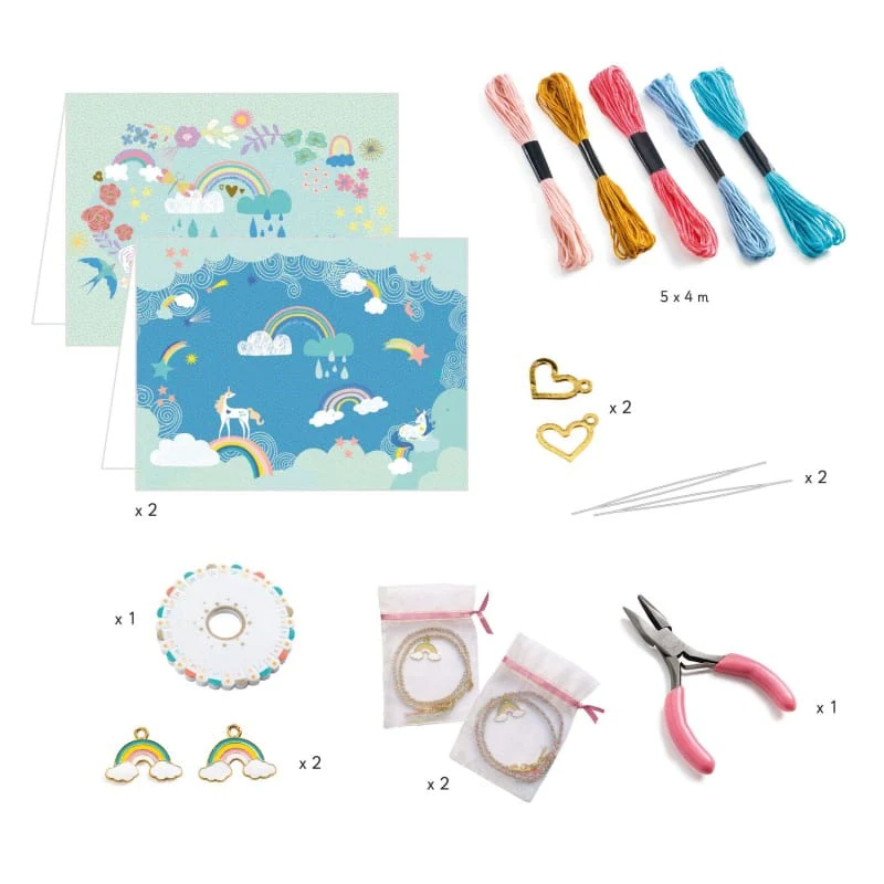 Hazlo Tu Mismo Pulseras Duo Arcoiris - Djeco3
