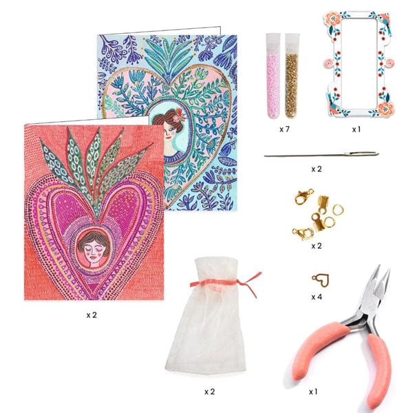 Hazlo Tu Mismo Pulseras Duo Miyuki y Corazones - Djeco3