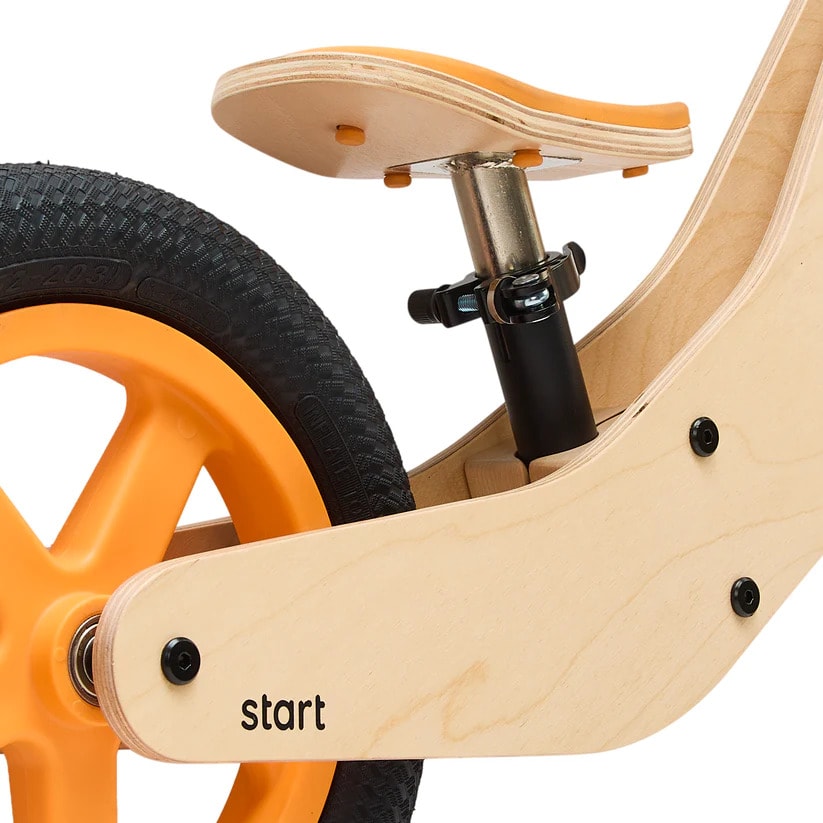 Bicicleta de Equilibrio Madera Naranjo - Roda6