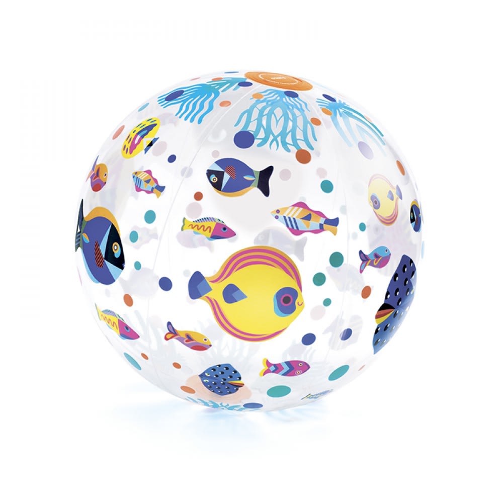 Pelota de Playa Inflable Peces - Djeco1