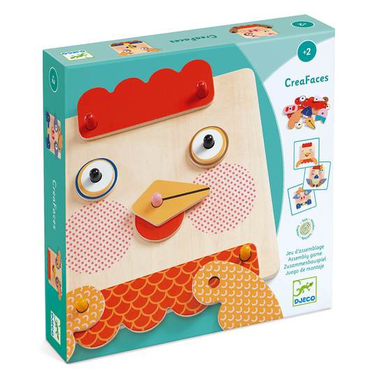 Juego de Madera Crea Tu Cara - Djeco1