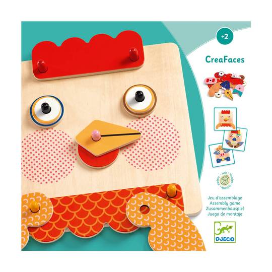 Juego de Madera Crea Tu Cara - Djeco 4