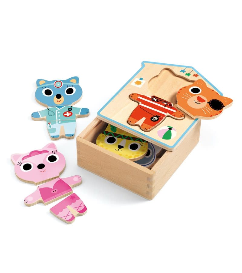 Rompecabezas Gato Disfrazado - Djeco1