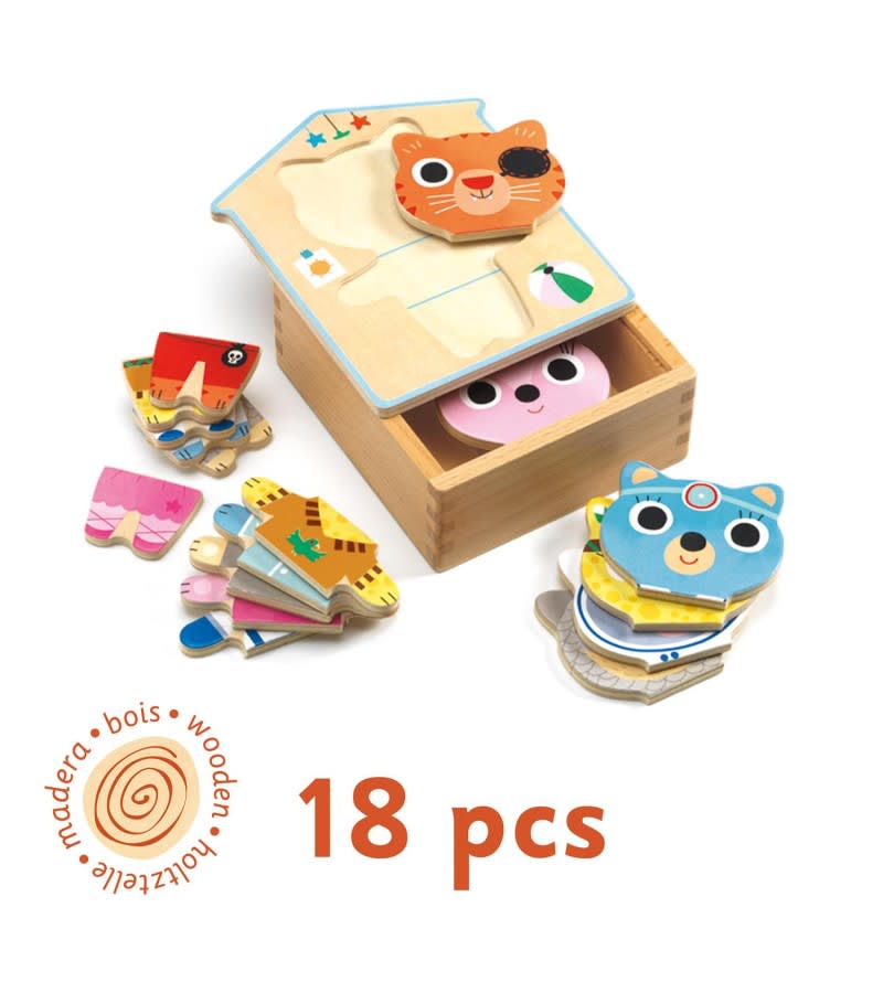 Rompecabezas Gato Disfrazado - Djeco2