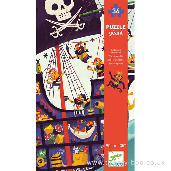 Puzzle Suelo Pirata 36piezas - Djeco 1