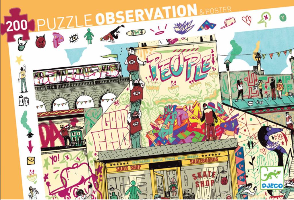 Puzzle Observación Street 200 Piezas - Djeco 1