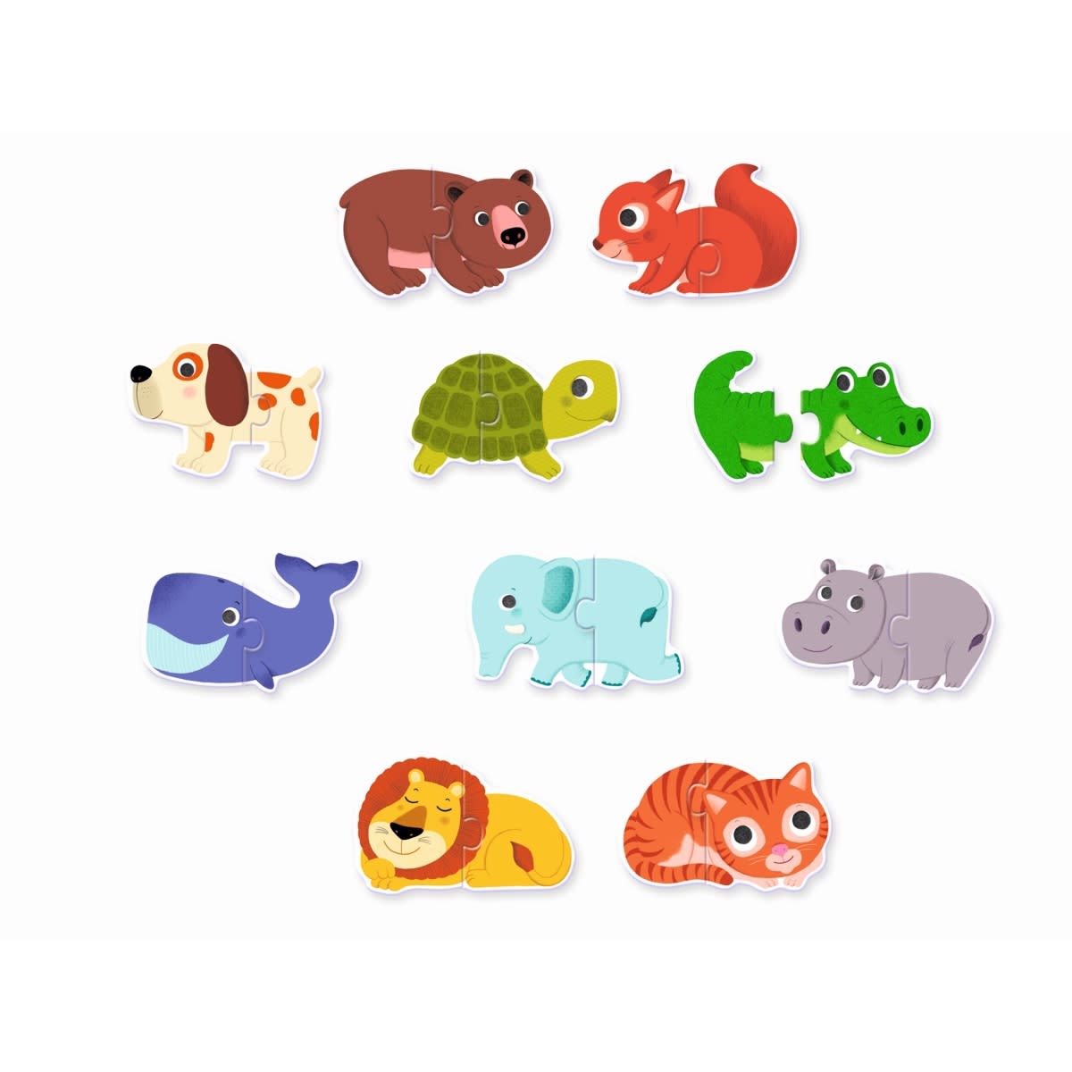 Puzzle Duo Animales - Djeco1