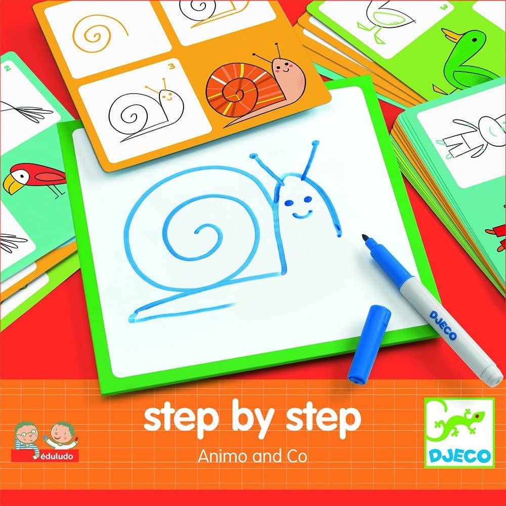 Dibuja Paso a Paso Animales - Djeco 2