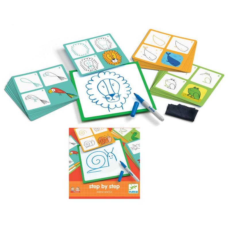 Dibuja Paso a Paso Animales - Djeco1