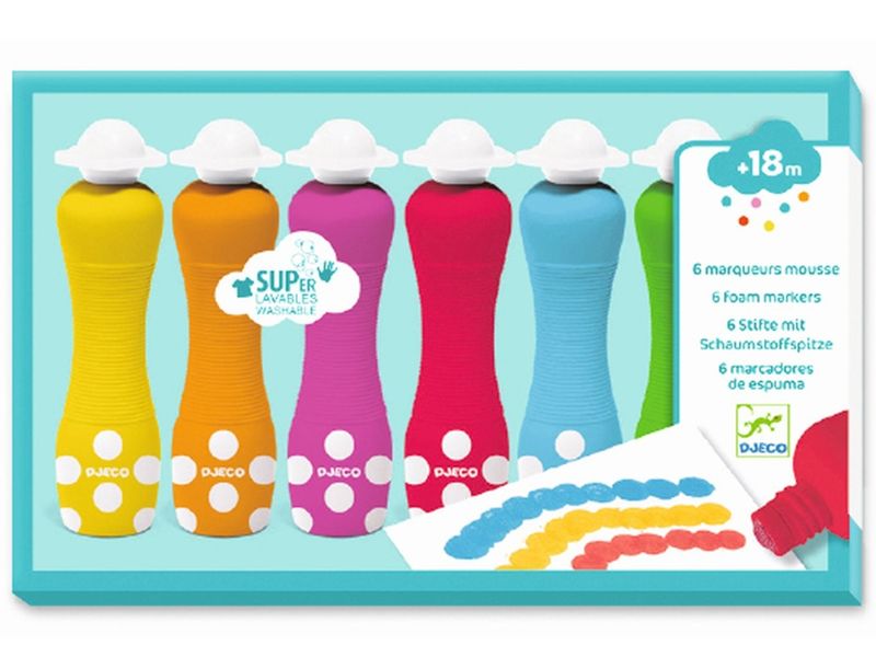 Marcadores de Espuma Lavables - Djeco 1