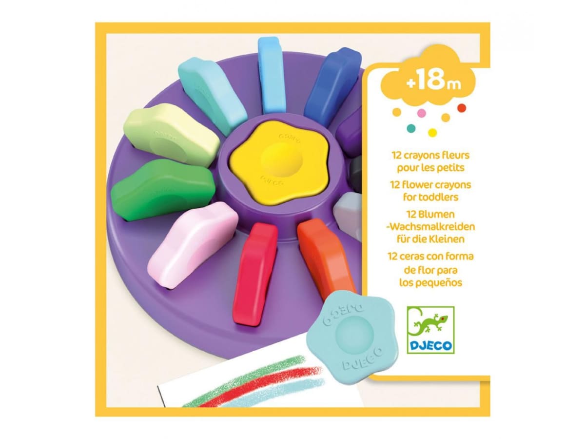 Lápices de Cera Flor - Djeco 1