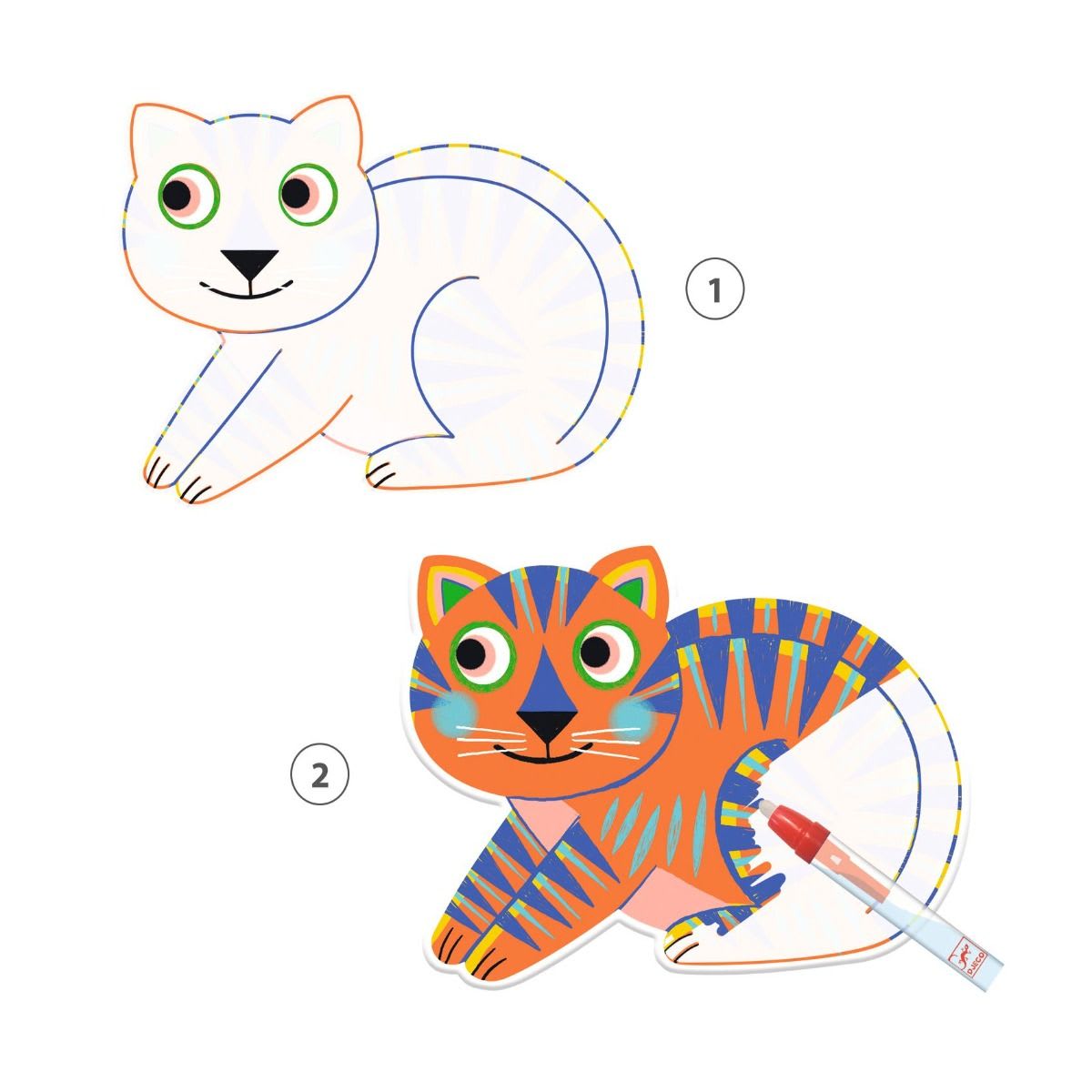 Dibujos Mágicos Animales Salvajes - Djeco2