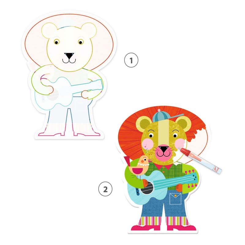 Dibujos Mágicos Animales Coloridos - Djeco2