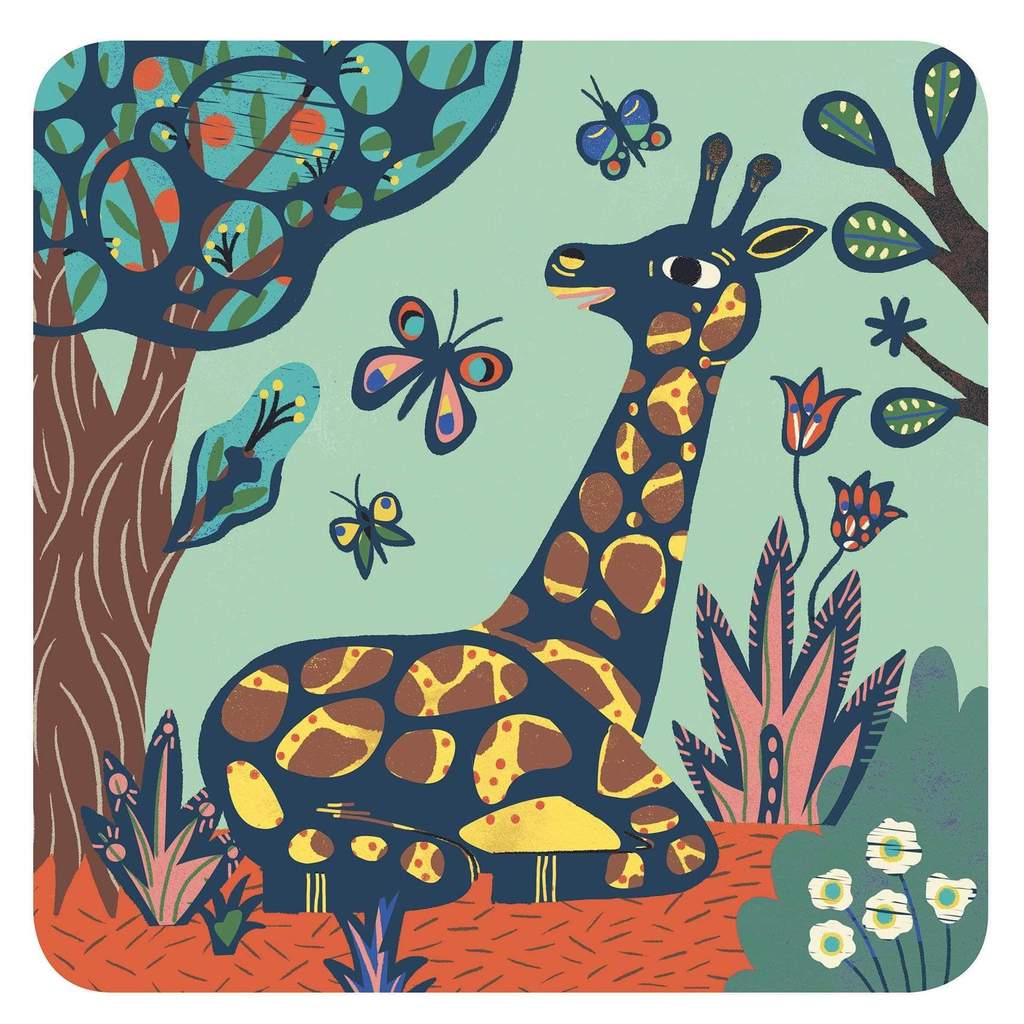 Láminas para Raspar Grandes Animales - Djeco1