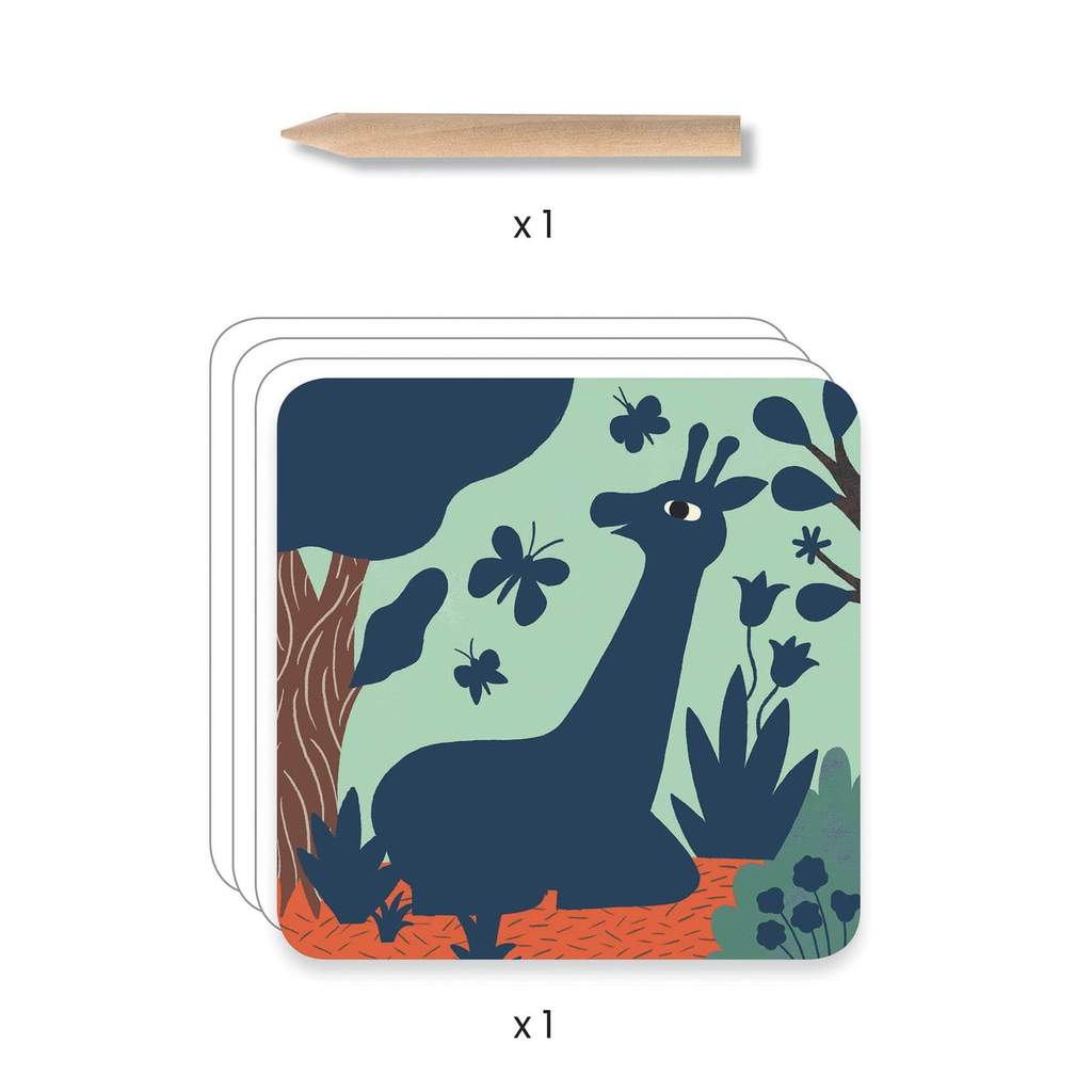 Láminas para Raspar Grandes Animales - Djeco2