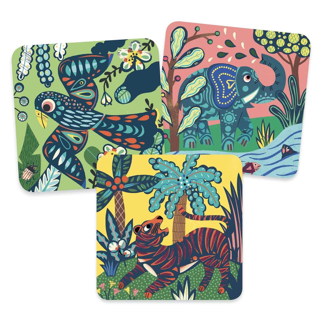 Láminas para Raspar Grandes Animales - Djeco3