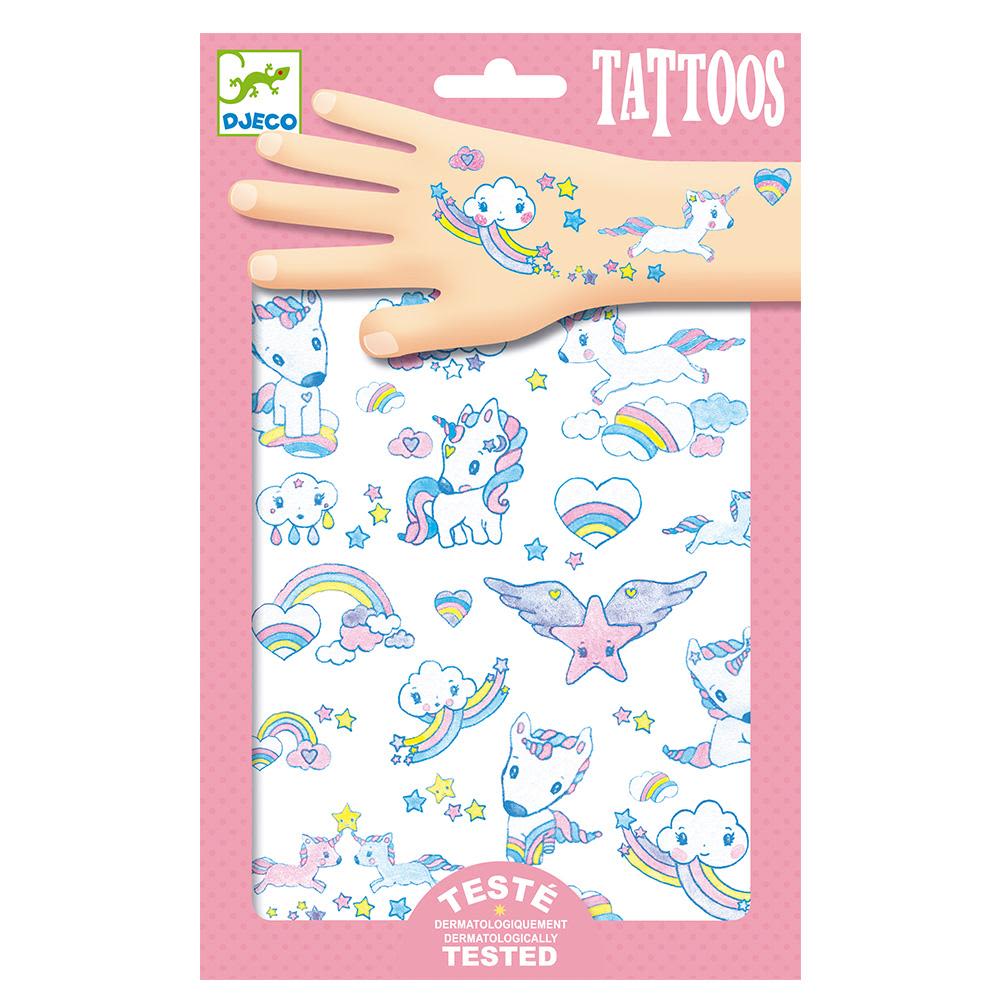 Tatuaje Unicornios - Djeco 2
