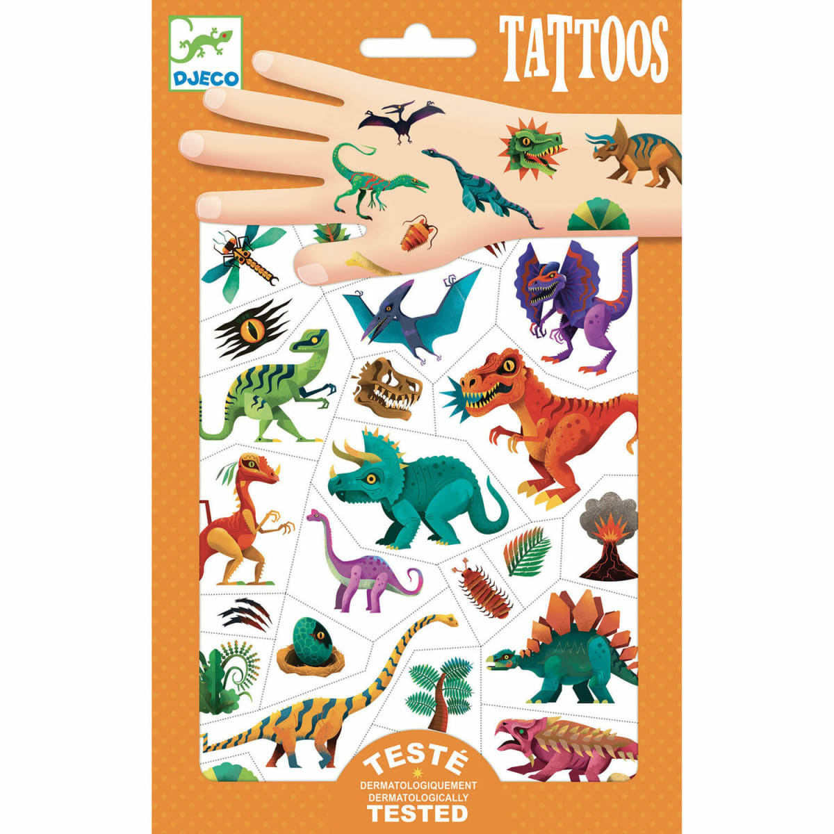 Tatuaje Dinosaurios - Djeco 1