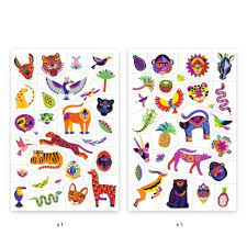 Tatuajes Temporales Animales Salvajes - Djeco2 Tatuajes Temporales Animales Salvajes - Djeco2