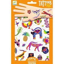 Tatuajes Temporales Animales Salvajes - Djeco 1