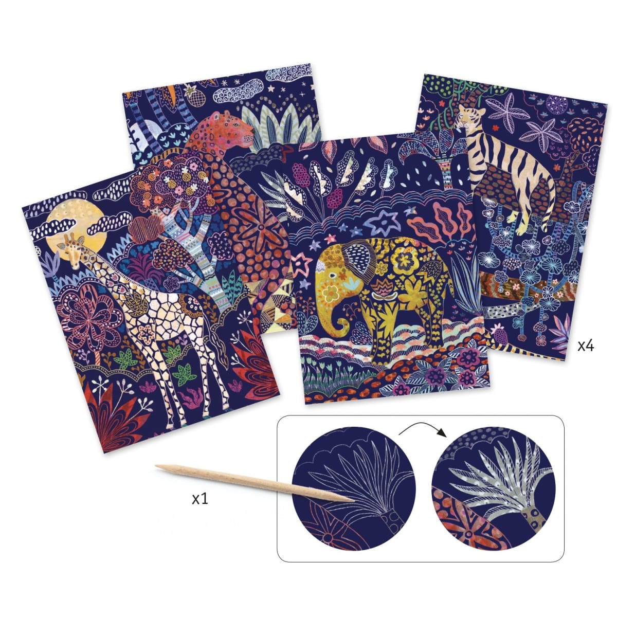 Láminas para Raspar Naturaleza - Djeco2